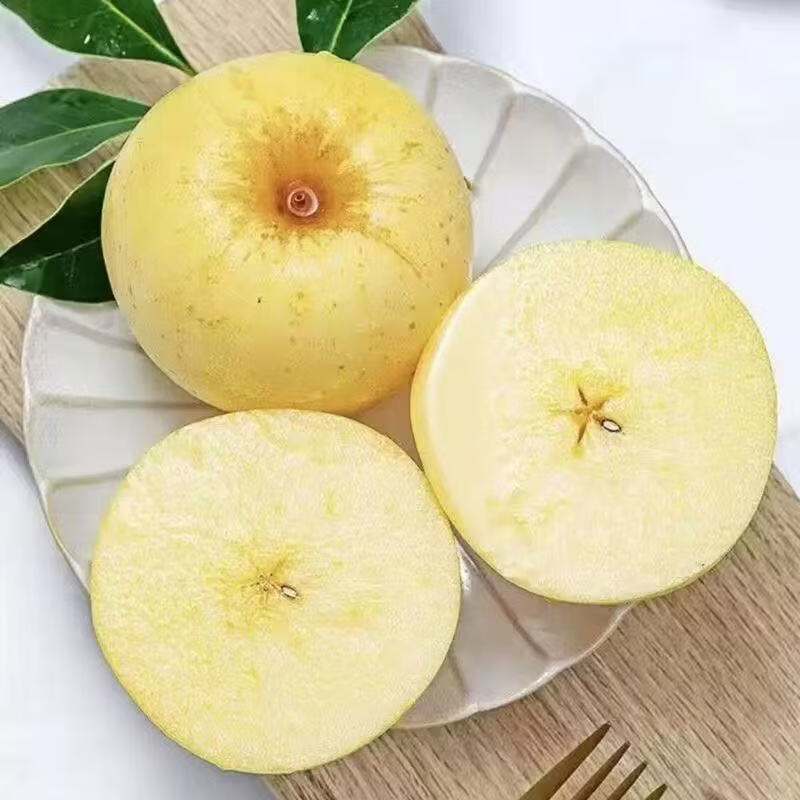 华北强（HUABEIQIANG）正宗奶油富士苹果水果维纳斯苹果新鲜脆甜多汁黄金水果苹果整箱 净重4.5斤单果75-80mm