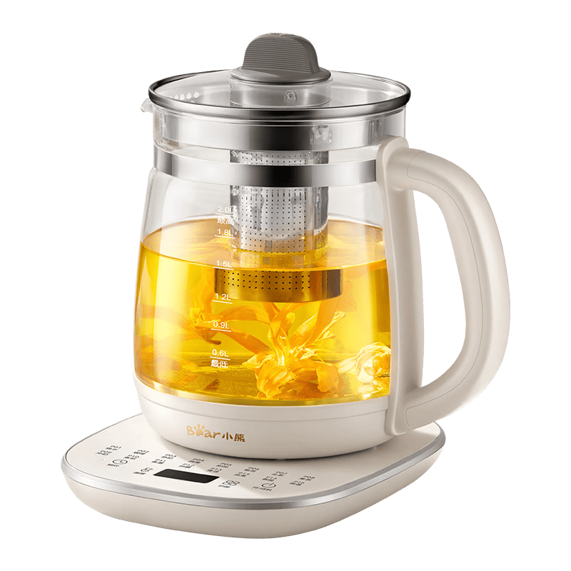 小熊（Bear）养生壶 2L大容量多功能煮茶壶  保温一体恒温烧水壶煮水壶 钛健康材质0涂层 YSH-D20V8