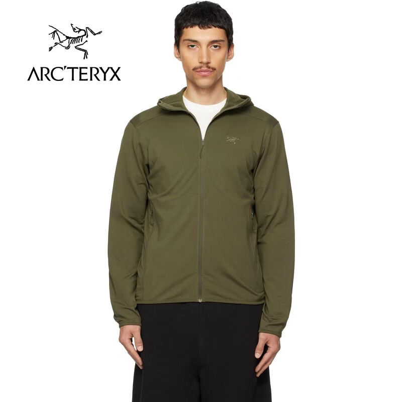 始祖鸟（ARC'TERYX） 轻奢 男士 绿色 KYANITE LIGHTWEIGHT 连帽衫 Tatsu 20 | L
