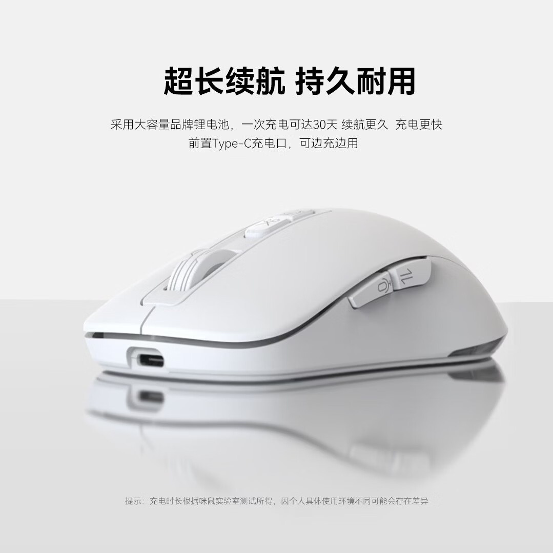 咪鼠科技（MiMouse）M4AI智能ai鼠标AI智能写作PPT语音打字翻译无线充电笔记本台式机电脑办公产品便携差旅 M4 AI黑色【热卖爆款 对称设计】