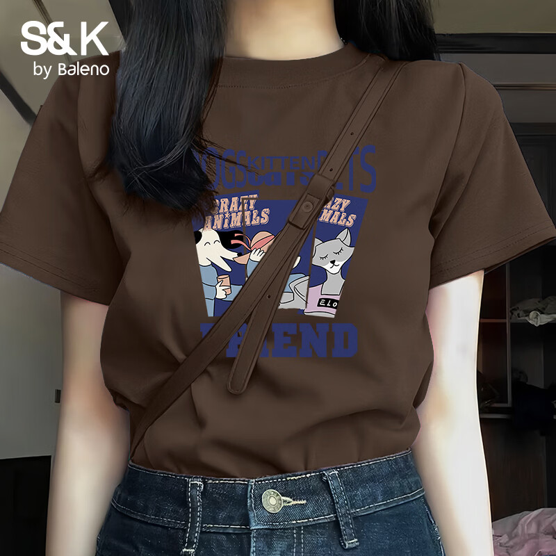 ����·��Baleno��S&K100%���޶���T��Ů2026���ļ�Ůװ�¿��ʱ�����аٴ����� ����#Z���ζ��� M    45.8Ԫ����22.9Ԫ/����