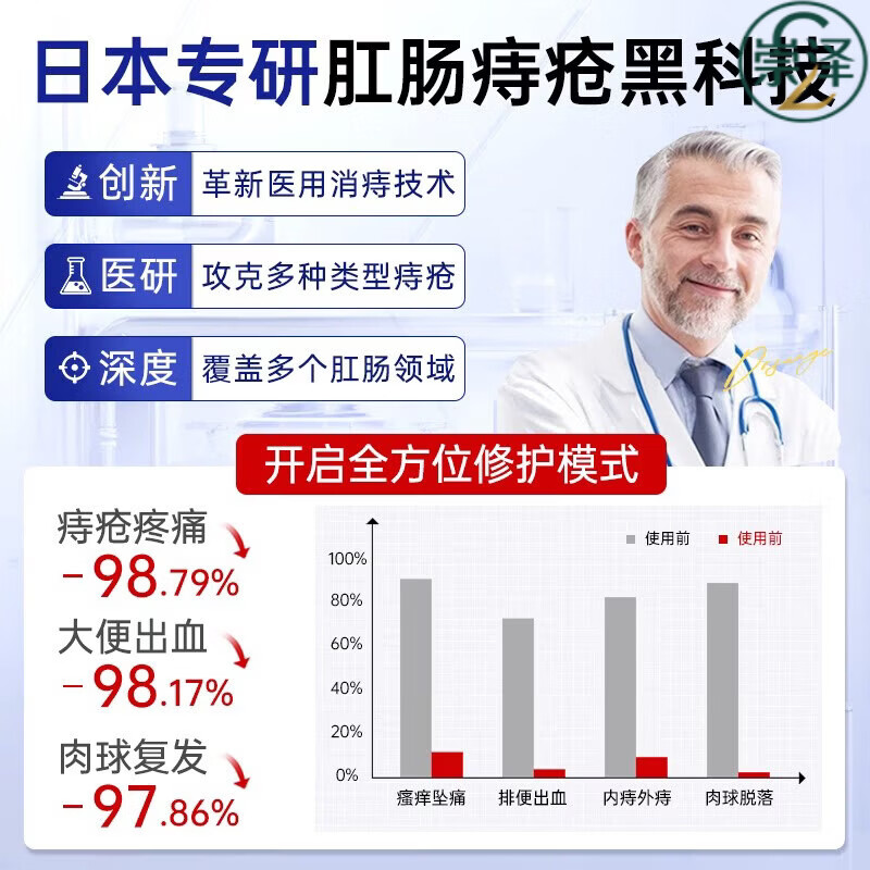 贝乐灵痔疮膏【官方专营】日本原装进口痔疮膏去肉球内外混合痔疮 一盒【见效装】建议拍多盒 【官方直售 京质保障】