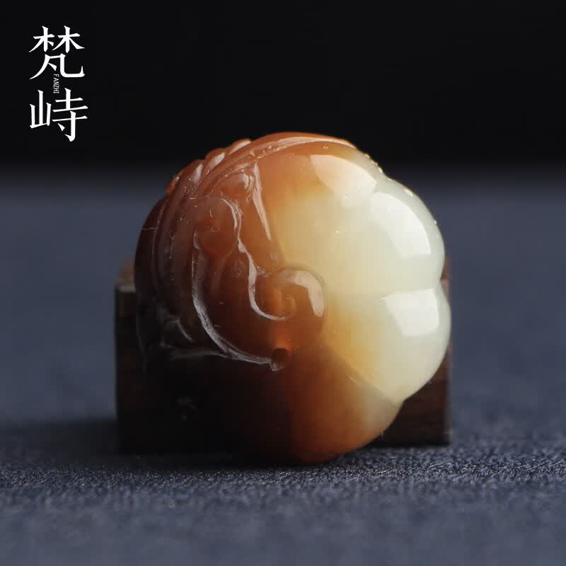 梵峙和田玉糖白玉南瓜挂件吊坠新疆且末料送证书 默认 京东折扣/优惠券