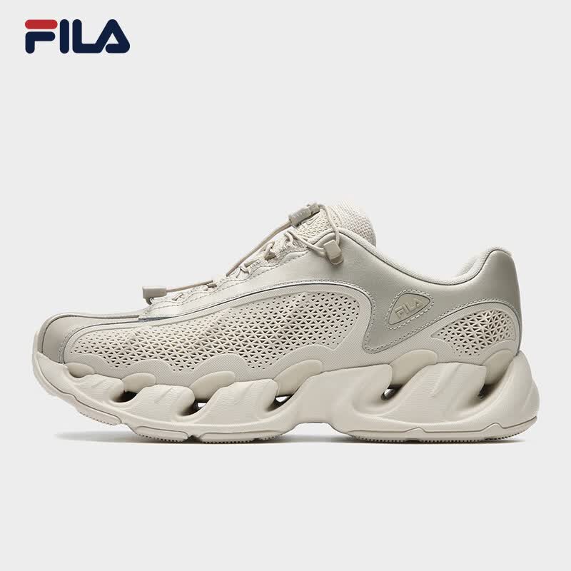 FILA VETTA UT斐乐官方V头鞋男鞋老爹鞋2026夏新款休闲鞋运动鞋 桦树棕/古金-BA 42.5