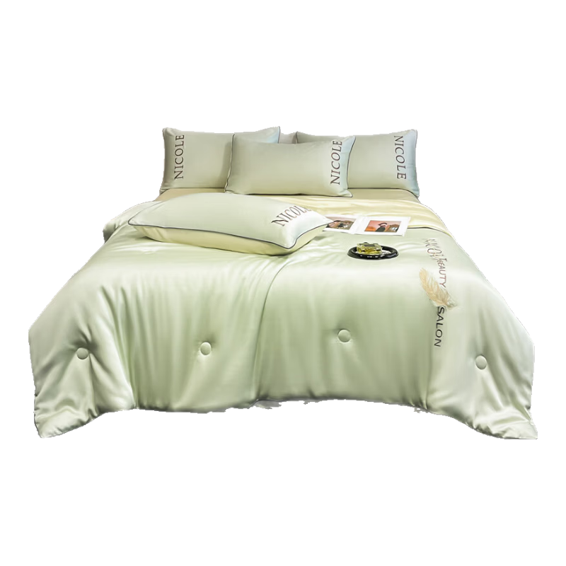 红豆（Hodo）夏季冰丝夏被1.5x2米空调被夏凉被四件套夏天单人薄被子被芯宿舍 夏梦-水果清香+奶黄【水洗冰丝面料丨丝滑裸睡】 150*200cm单夏被