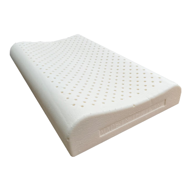 索斐（SUOFEI）泰国原装进口纯天然乳胶枕头橡胶枕肩颈按摩枕微瑕疵不影响使用 高低平滑枕矮款60*37*8/10（瑕疵款）