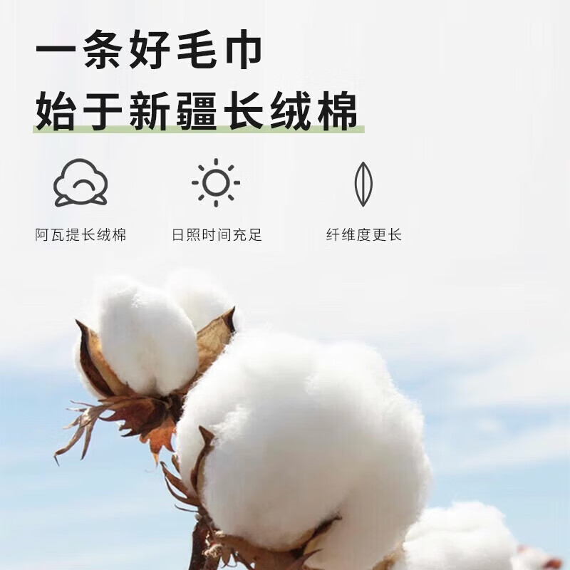 洁丽雅（grace）纯棉浴巾不掉毛家用情侣款夏季洗澡全棉吸水速干大毛巾裹巾 1条【米色】（A类新疆棉140*70CM）