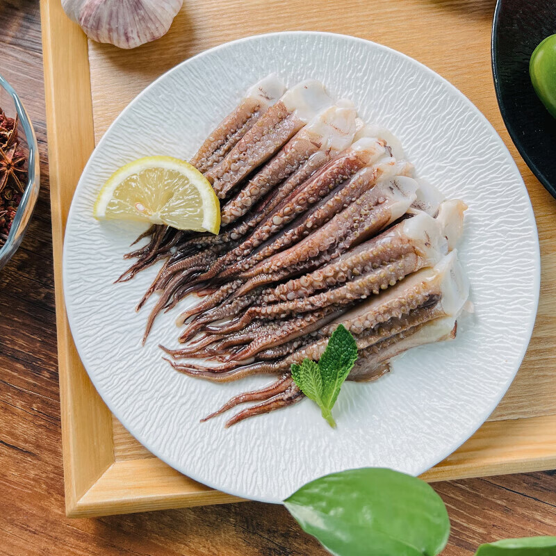 十里馋新鲜鱿鱼须 鲜活冷冻二本足免处理鱿鱼爪 铁板鱿鱼 火锅烧烤食材 【甄选品质】免处理鱿鱼须  8斤(净重)  【鲜鱼切割】