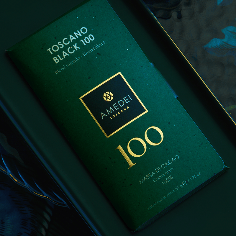 娅曼蒂意大利amedei进口高端纯黑天然可可脂100%零食送礼50g 25年新货