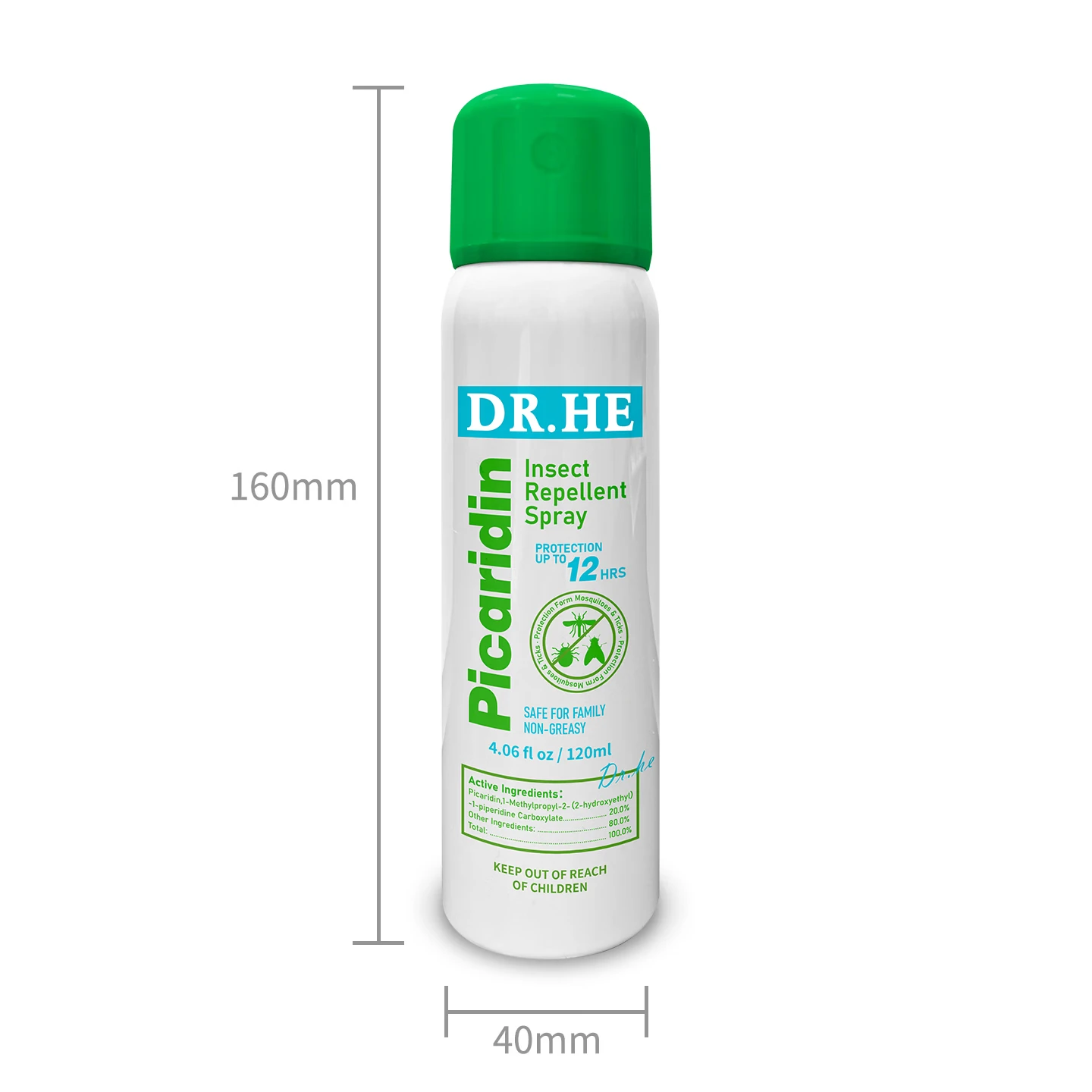 DR.HE何医生美国进口驱蚊液乳液宝宝婴孕妇防蚊虫叮咬户外强力驱蚊涂抹 驱蚊喷雾120ml + 止痒膏30g（防蚊止痒安心套装）