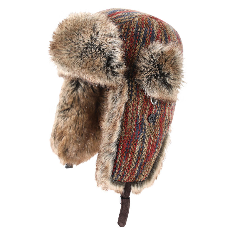 677888雷锋帽男女冬季东北帽子骑车防风保暖护耳老式怀旧滑雪帽加厚