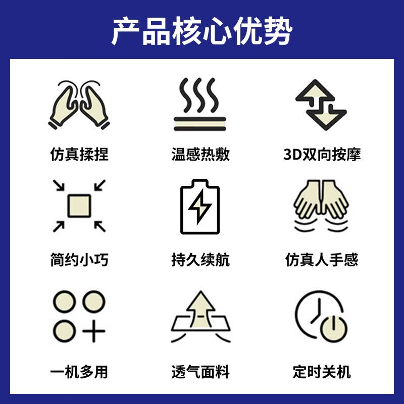 肌久健康肌久多功能颈椎腰椎颈部腰部按摩仪按摩器颈肩腰背理疗疏通经络缓解疲劳节日礼物送爸妈京东物流 浅灰色