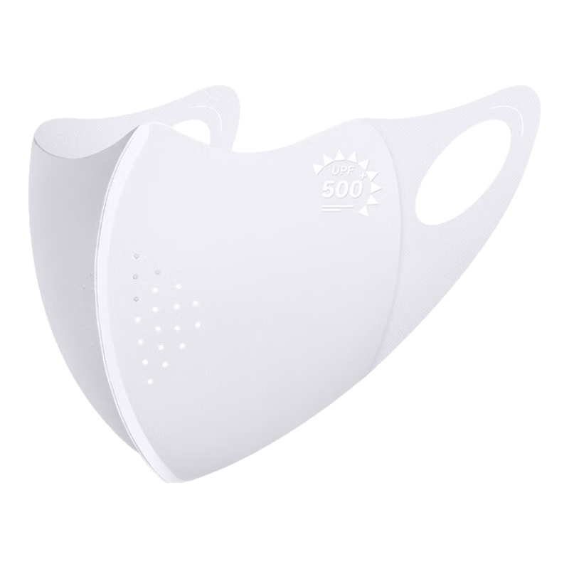 超亚孕产妇凉感口罩UPF200+防晒出行防紫外线晒透气冰丝面罩可水洗 【升级款UPF500+】防晒浅灰色