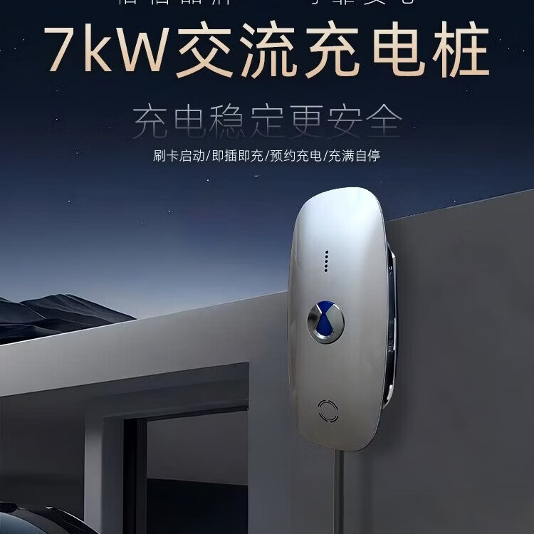 TEKPLUZE腾势D9交流7kw家用充电桩Z9GT原厂N9原装N8l专用N7Z9汽车充电器 腾势7KW交流充电桩-5米枪线 充电桩+0米安装