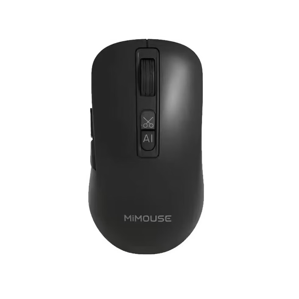 咪鼠科技（MiMouse）M4AI智能ai鼠标AI智能写作PPT语音打字翻译无线充电笔记本台式机电脑办公产品便携差旅 M4 AI黑色【热卖爆款 对称设计】