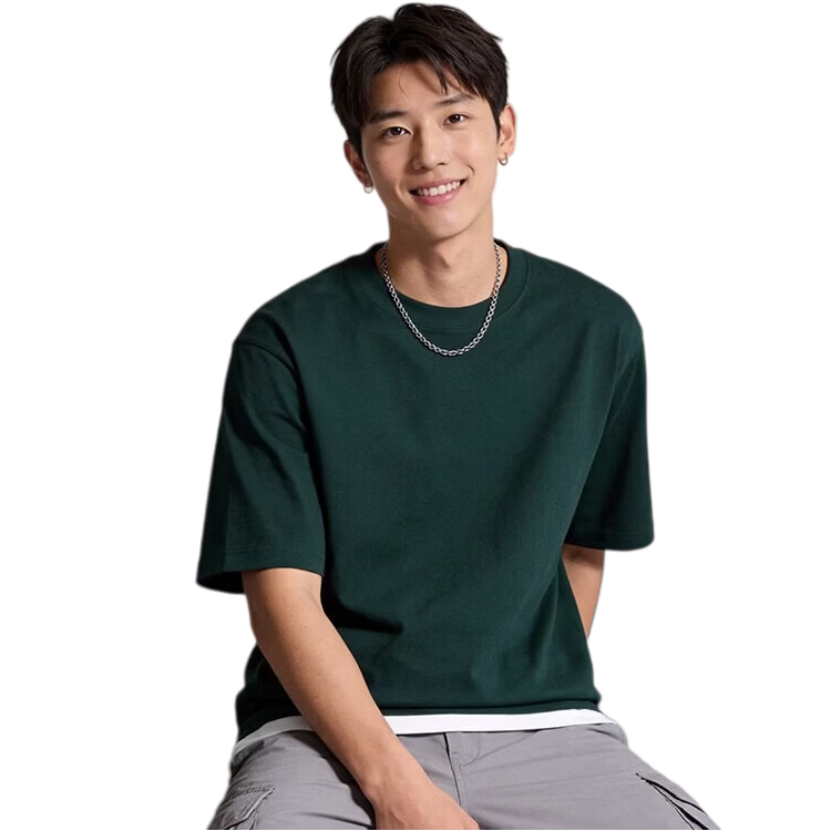 JD FASHION京东自营100%新疆棉溯源T男士t恤短袖男女同款衣服2026新款真5折