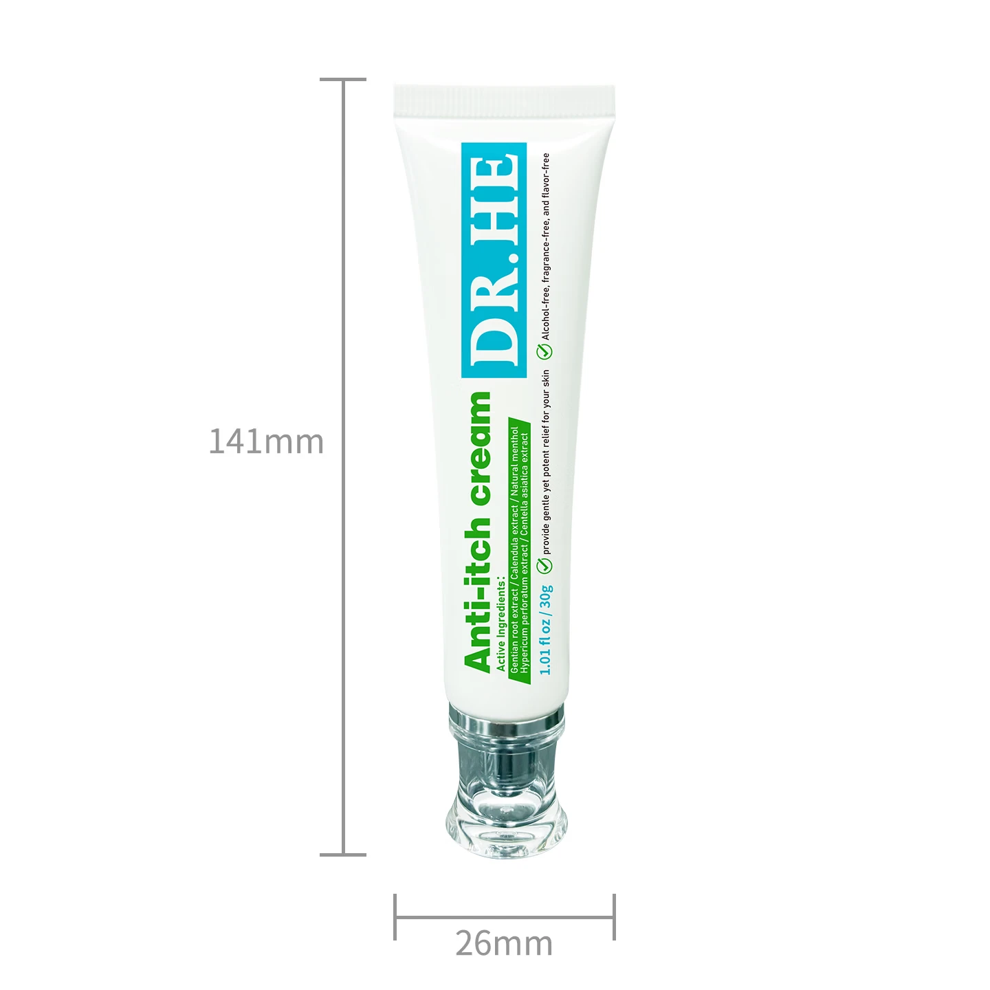 DR.HE何医生美国进口驱蚊液乳液宝宝婴孕妇防蚊虫叮咬户外强力驱蚊涂抹 植萃舒缓止痒膏30g*2支