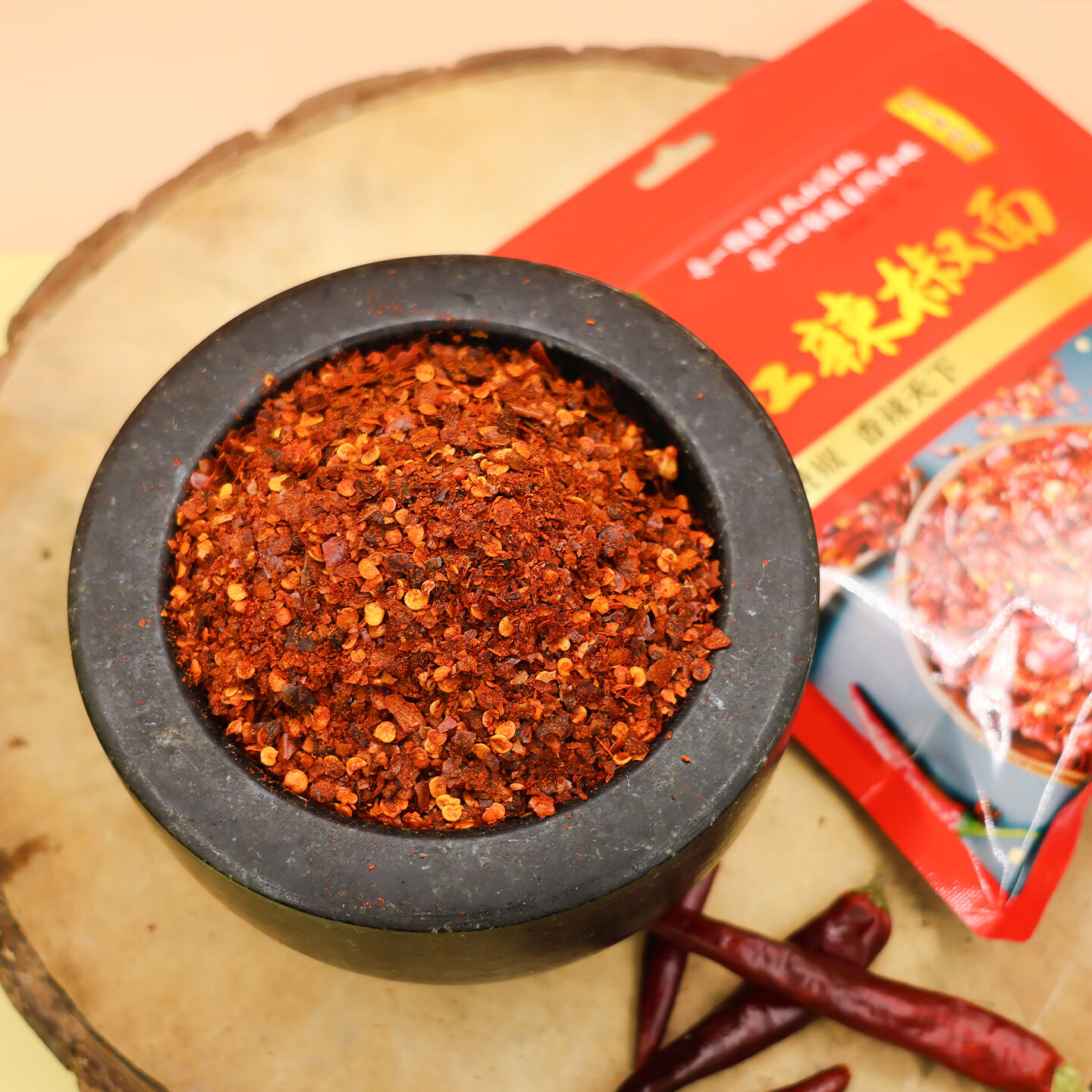 贵三红香辣贵州辣椒面调料超辣调料四川火锅家用干碟500g 红辣椒面中粗500g/袋