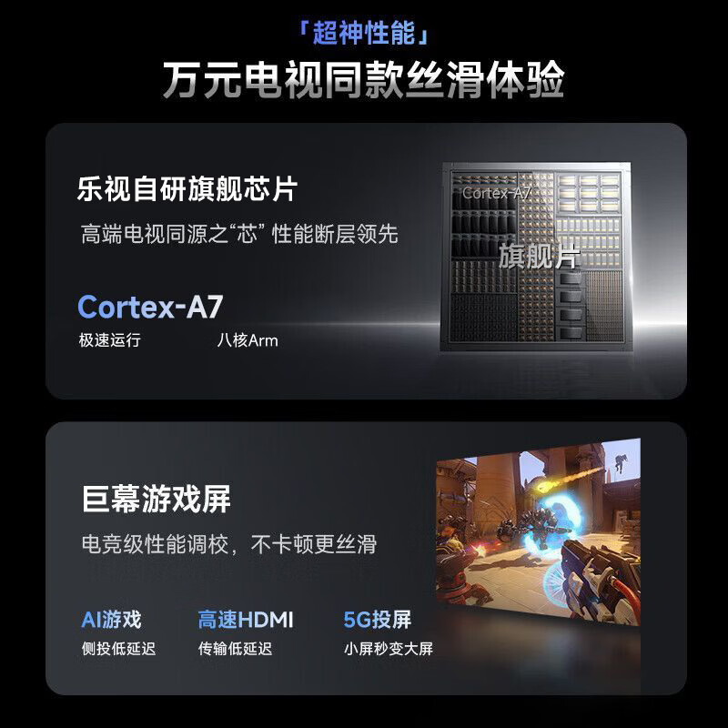 乐视TV乐视2026新款智能投影仪家用学生高清高亮家庭影院便携云台客厅卧室宿舍无线投屏电视投影机 乐视X229旗舰款【全自动对焦/全色光源技术】