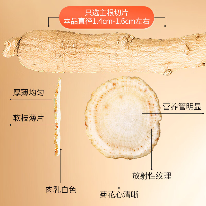 敖东人参片礼盒100g 高皂苷中秋节礼品送父母营养品皂苷足泡酒煲汤料 【内含焖杯】人参大片礼盒 100g*1盒