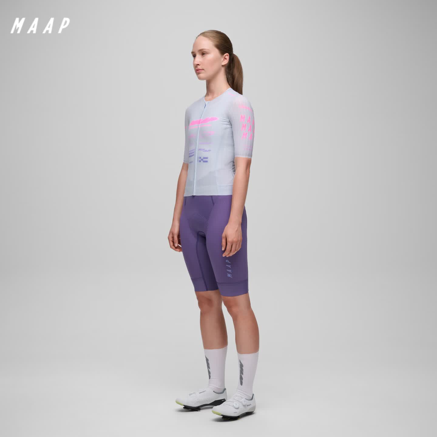 MAAP【新品】女专业气动骑行短裤3D垫裆减震紧身速干自行车骑行裤 迷雾紫 S