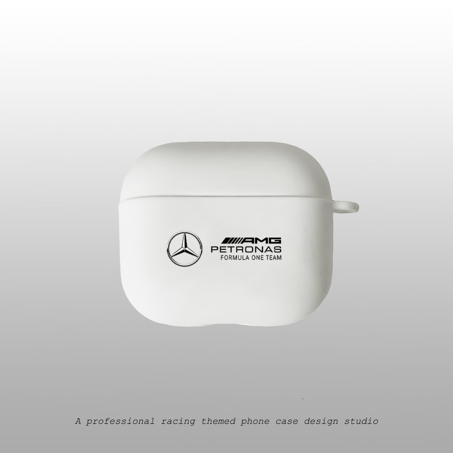 F1赛事车队周边法拉利AMG红牛迈凯伦赛车LOGO车迷必备耳机软壳保护套airpods一代二代三代PRO透明 红牛 白色 苹果AirpodsPro2(第二代)