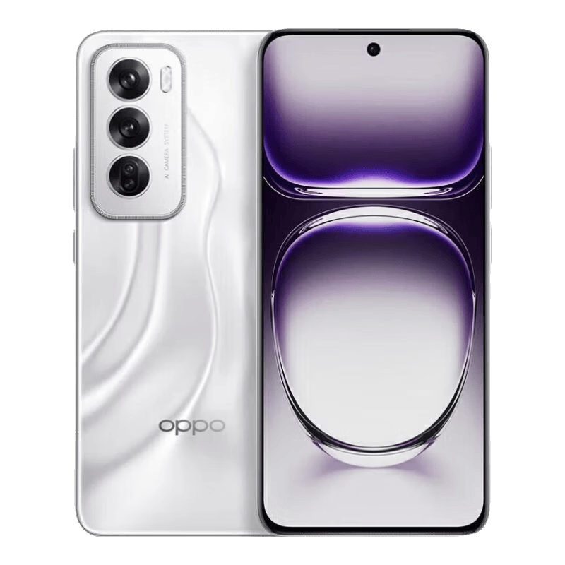 OPPOReno12 超美四曲柔边直屏设计 天玑8250处理器 电竞高帧 5000mAh 三摄防抖学生党轻薄5G影像智能机 千禧银 16GB+512GB 温馨提示：下单请看购买须知
