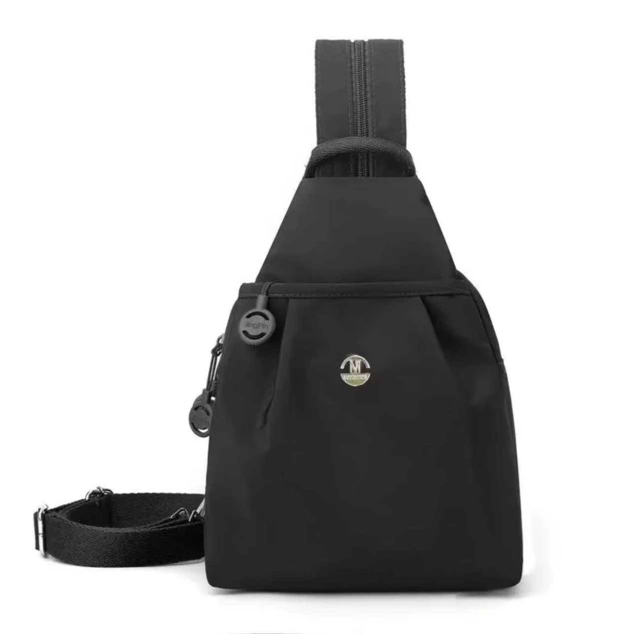 【新款大促】新款多功能多层时尚百搭双肩包胸包轻便旅行包NB8887 黑色（货号NB8887）