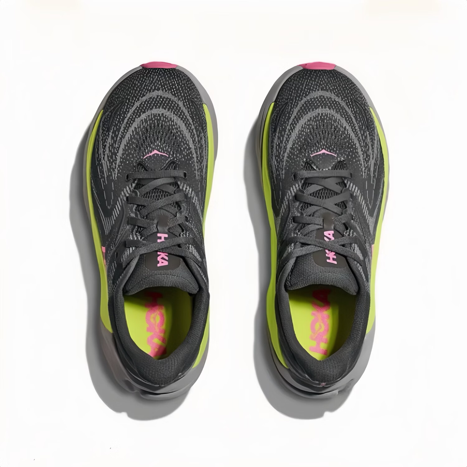 HOKA HOKA FOOT男女款 ARAHI 8 稳定支撑轻便户外缓震阿瑞海8运动跑步鞋 灰黑/粉色 45