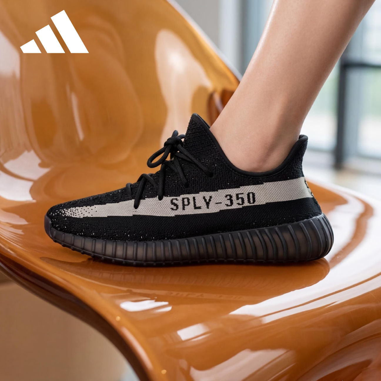阿迪达斯Yeezy350椰子透气男女时尚休闲鞋 送女友礼物BY1604 38