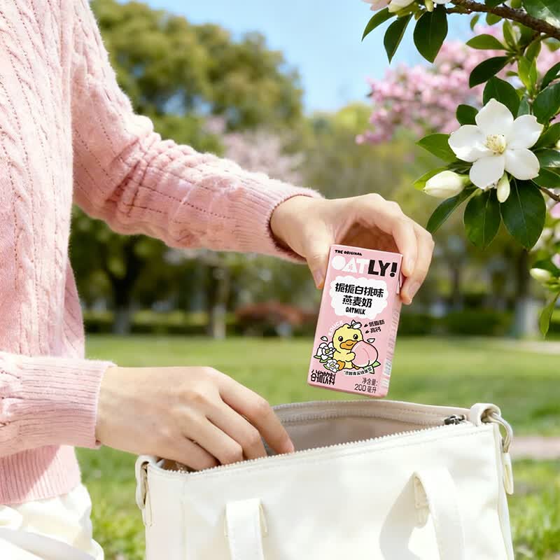 OATLY新品特浓抹茶燕麦奶&白桃风味奶 白桃风味奶200ml*6