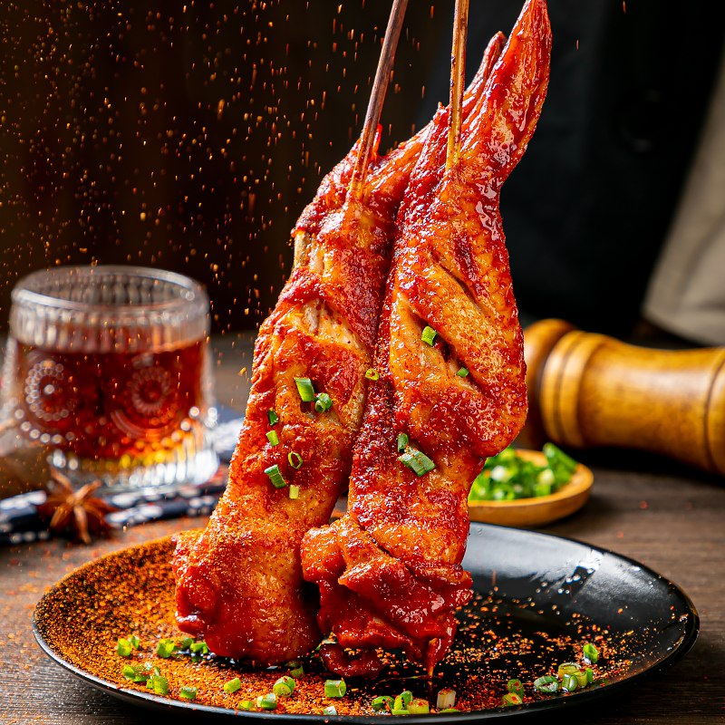 果亦橙鸡全翅串烧烤油炸食材大鸡翅鸡全翅串新鲜冷冻商用半成品 新鲜