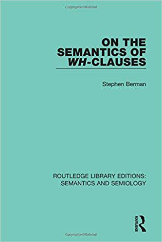 【预订】on the semantics of wh-clauses