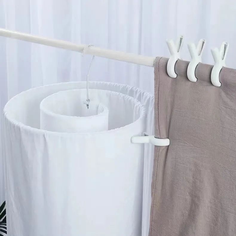 L小红书同款家用无痕晾被子夹子AA 12个装*有效固定 晒被夹晒衣服防风吹落