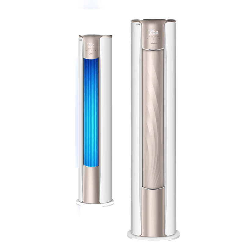 美的（Midea）空调立式大3匹柜机 锐静二代柜机 新一级能效 变频冷暖 客厅家用大风量空调 圆柱柜机WiFi智控 锐静 2代 大3匹 广域送风 大风量速冷热