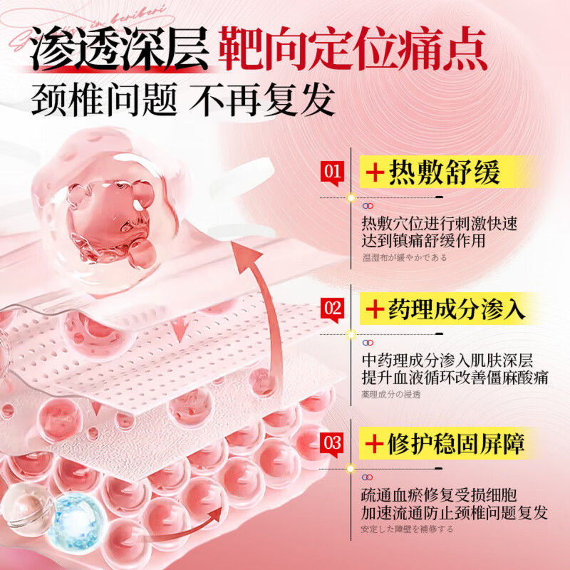 BEIYVS葆顺堂独头乌消痛贴脖子僵硬颈椎酸胀腰颈劳损过度压迫脑神经头晕 5盒【巩固完善装 【官方直售】