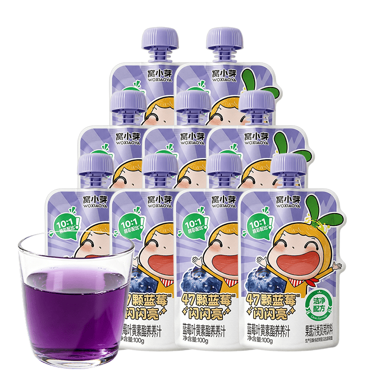 ��Сѿ ��ͯ��֭ƻ��������ɽ髽�����֭0������������һ�����ϱ���ʳ�� ��ݮҶ����������֭ 100ml*10�� 22.9Ԫ