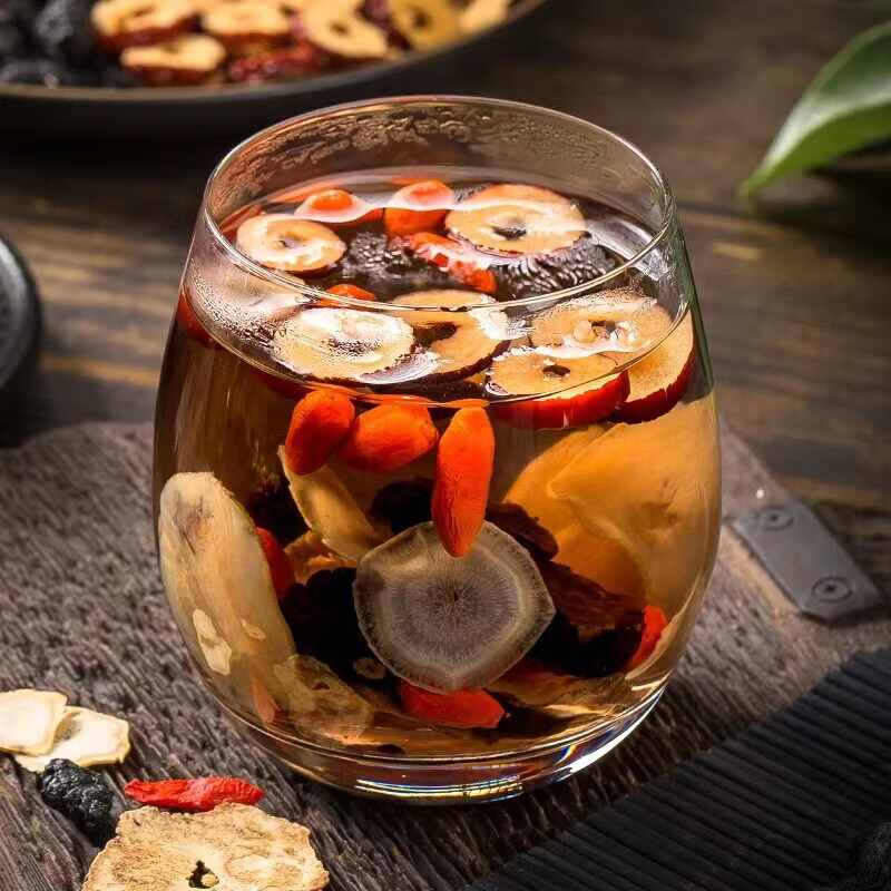 内廷上用五宝十宝茶人参桑葚黑枸杞红枸杞养生红枣干茶男女熬夜疲劳体虚茶 高品质 人参六宝真材实料 48包*4盒