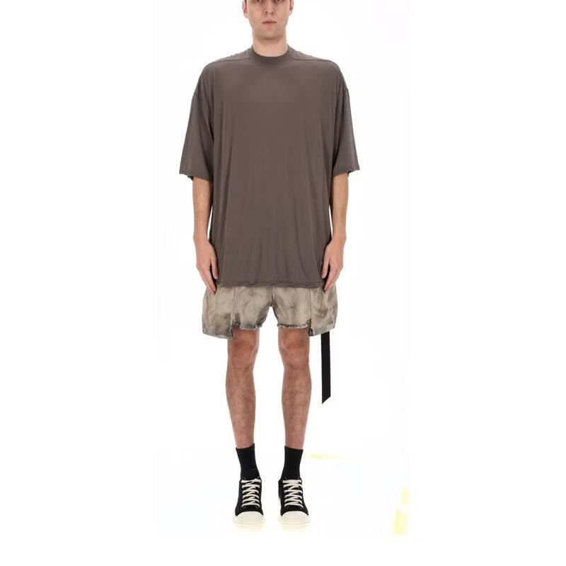 瑞克·欧文斯（RICK OWENS） SS26 轻奢 男士 棕色棉料T恤 BROWN 20 | UNI