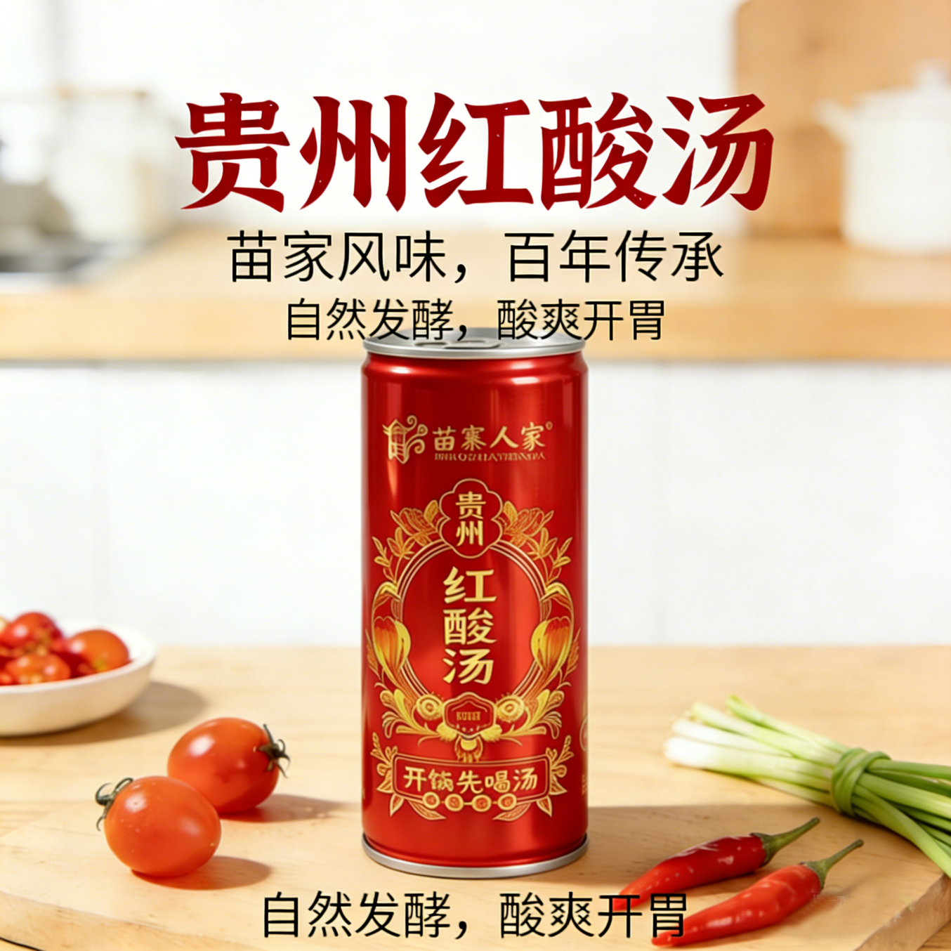 苗寨人家贵州凯里红酸汤酸汤火锅底料酸汤牛肉酸汤火锅料理酸爽开胃一顿量 贵州凯里红酸汤520g*2