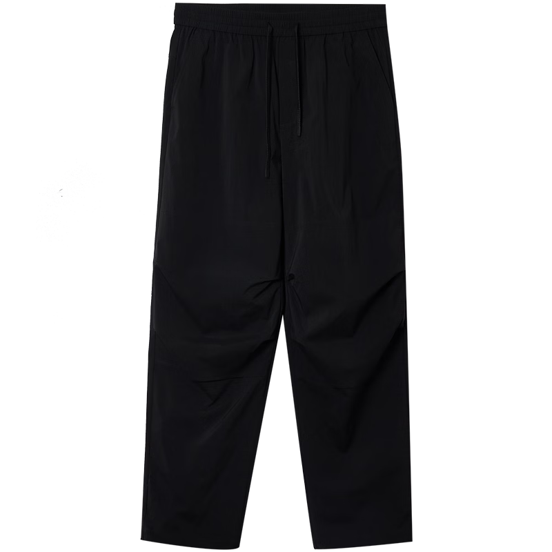 杰克·琼斯（JACK&JONES）26年夏季男装休闲裤男款【防晒凉感】弹力伞裤可调节裤脚宽松裤子 E40黑色 34 180