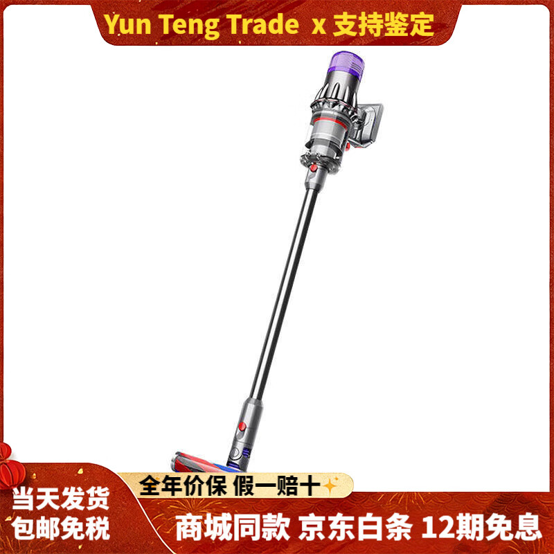 戴森（DYSON）[轻量之选]吸尘器V10Slim无线家用除螨防大吸力2875 紫色