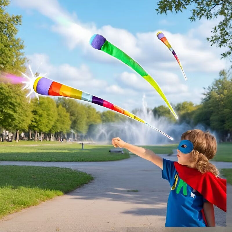 L小红书同款户外AA 2个装(款式随机发) 彩虹拖尾丢沙包