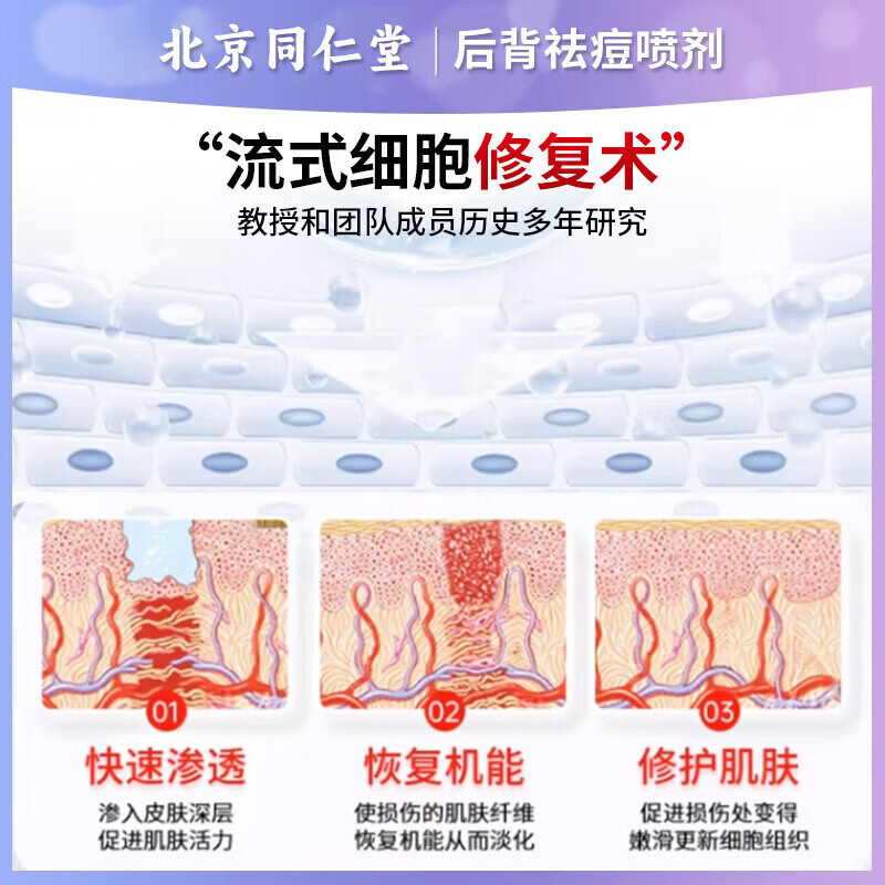 东田后背痘痘药膏后背长痘痘毛囊炎专用前胸后背部脓包痤疮 一盒装【多买多送】发货特效快 祛痘喷雾剂