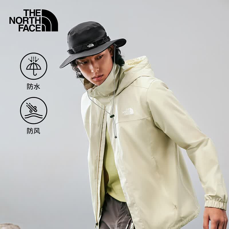 北面（The North Face）硬壳冲锋衣男经典款DRYVENT防水户外百搭保暖外套26新品|8JSY 3X4 /砾石沙 L /175