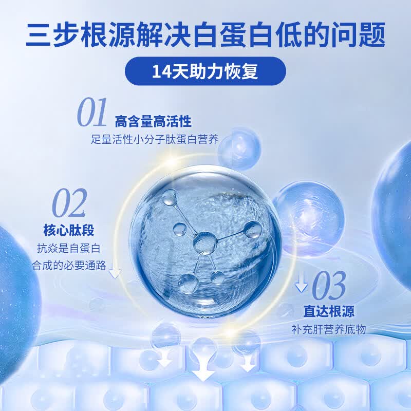 佰倍优白蛋白肽口服液中老年术后放化营养品注射白蛋白输液保健品 [26%低聚肽浓缩液] 50ml*1瓶