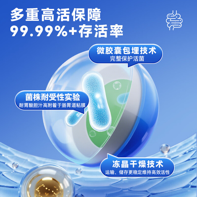 Nutrition Care纽新宝8000亿益生菌成人调理肠胃益生菌增强免疫调节肠道菌群 守护肠胃健康（ 20袋*1盒 ）