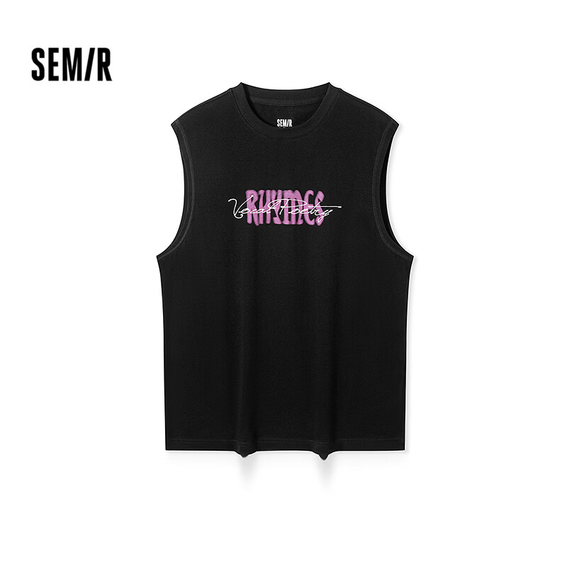 森马（Semir）【短T福袋】短袖恤男夏季宽松圆领印花休闲潮流上衣女短袖打底衫 I款-黑色90001 S