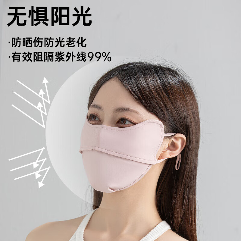 觅橘护眼角防晒口罩冰丝防紫外线户外立体夏季超薄透气遮阳C 【护眼角款】-黑色