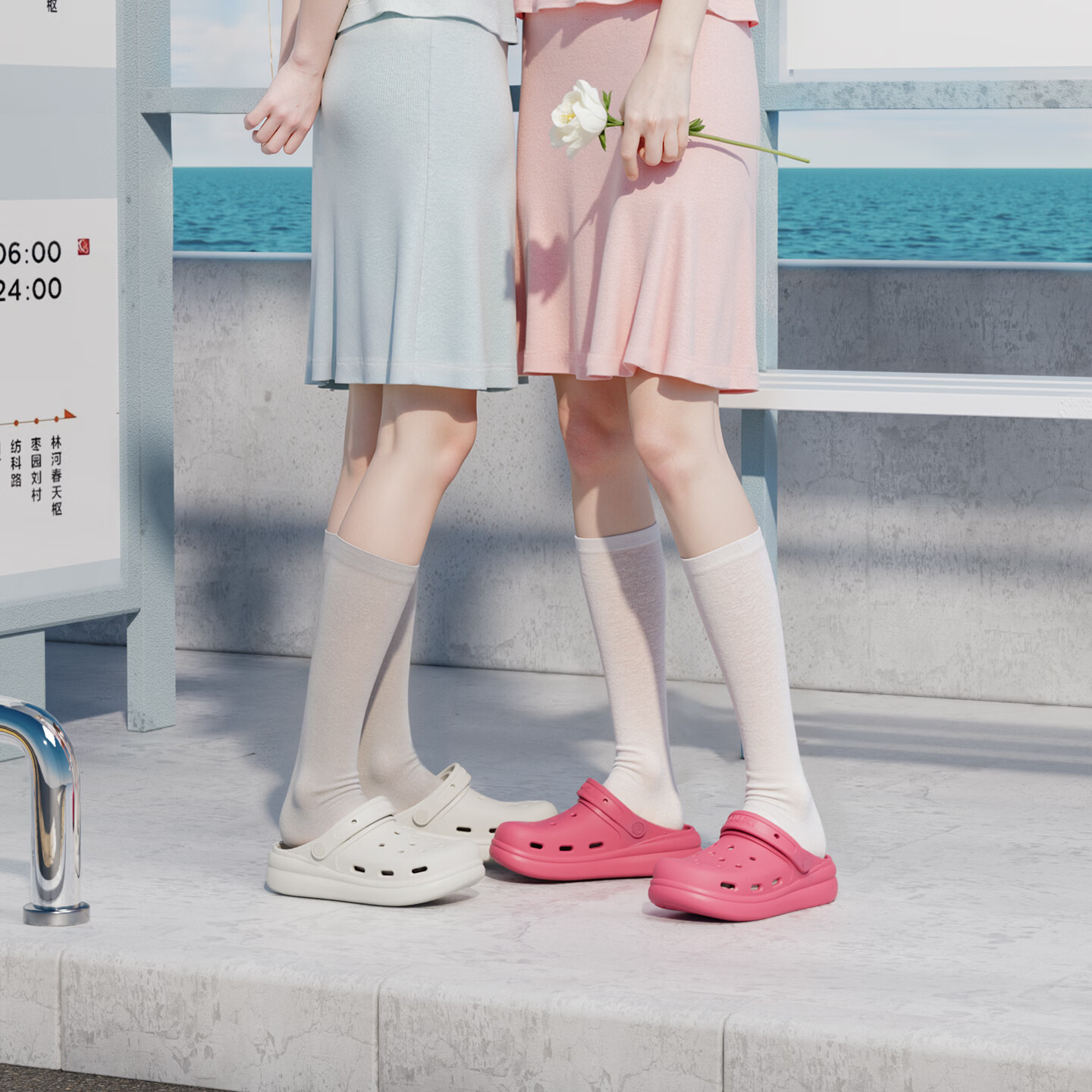 朴西浮云厚底洞洞鞋男夏eva可外穿防滑透气海边沙滩鞋凉拖鞋女士 礁石黑 39-40